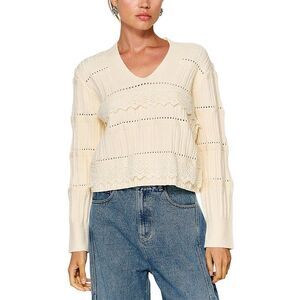 Line & Dot Womens  Cailyn Sweater, White